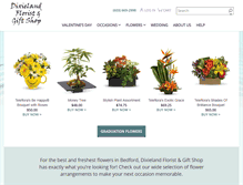 Tablet Screenshot of dixielandflorist.net